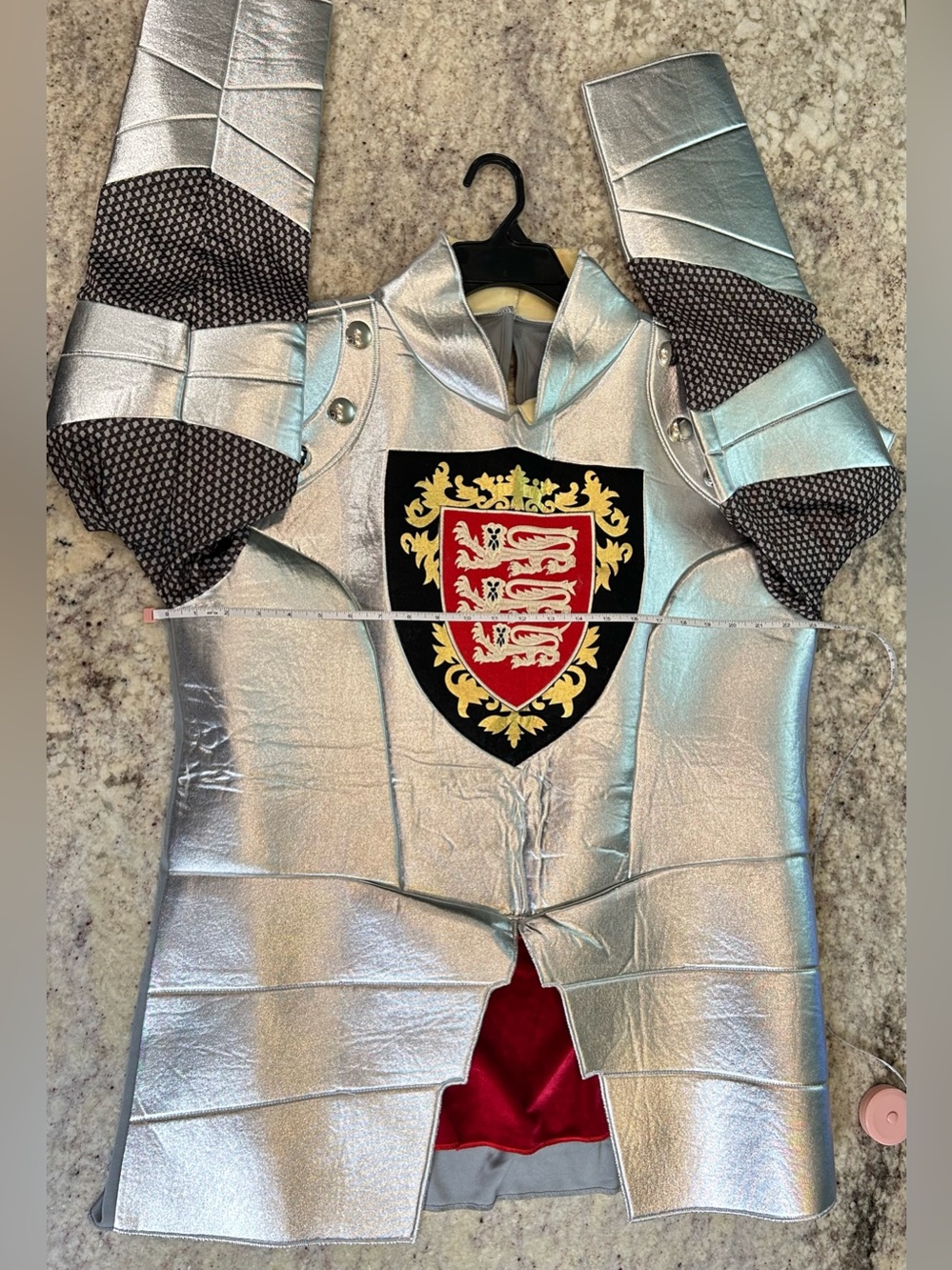 Men’s XL Silver Renaissance Knight-No Sword!
(NOT KIDS! It’s Men’s  Costume) - Picture 11 of 12
